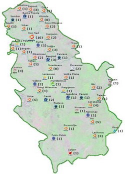 Linux mapa Srbije