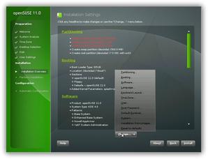 OpenSUSE 11.0 instaler (Qt4)